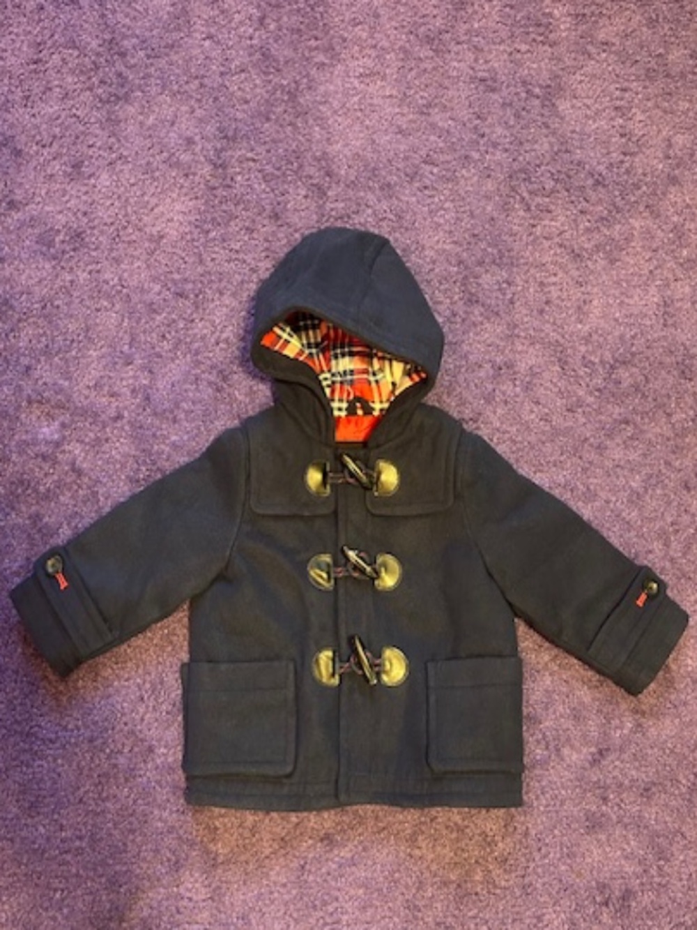 Baby Gap Navy Pea Coat Winter Jacket - 12-18months